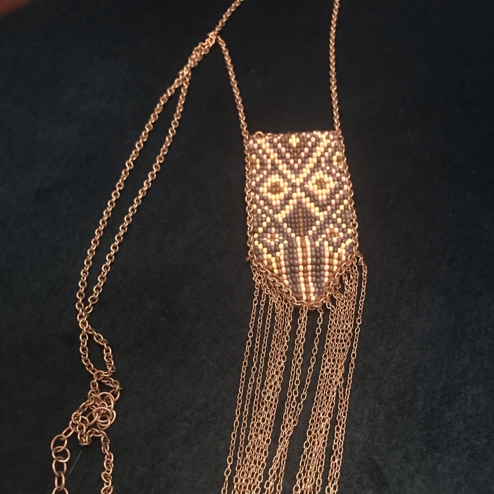 Chan Luu woven beaded necklace